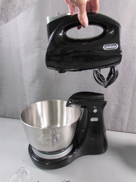 CUISINART STICK BLENDER & SUNBEAM HAND/STAND MIXER