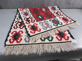 HAND WOVEN WOOL RUG