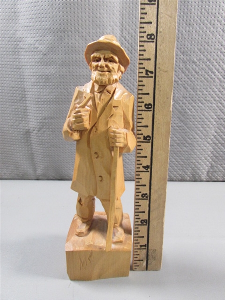 PIERRE LABELLE HAND CARVED WOODEN FIGURINE