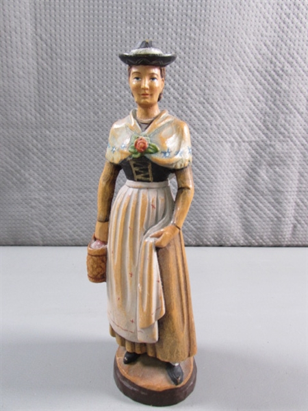 HAND CARVED WOMAN FIGURINE