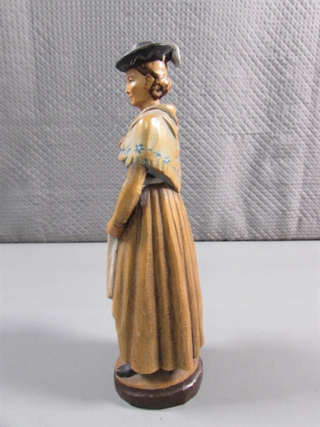 HAND CARVED WOMAN FIGURINE