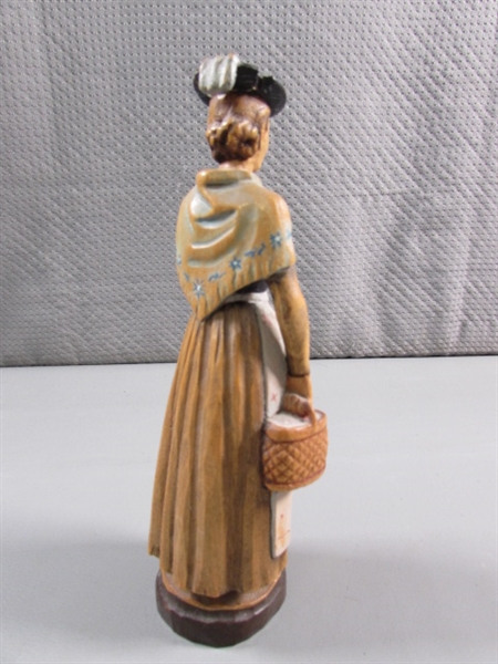 HAND CARVED WOMAN FIGURINE