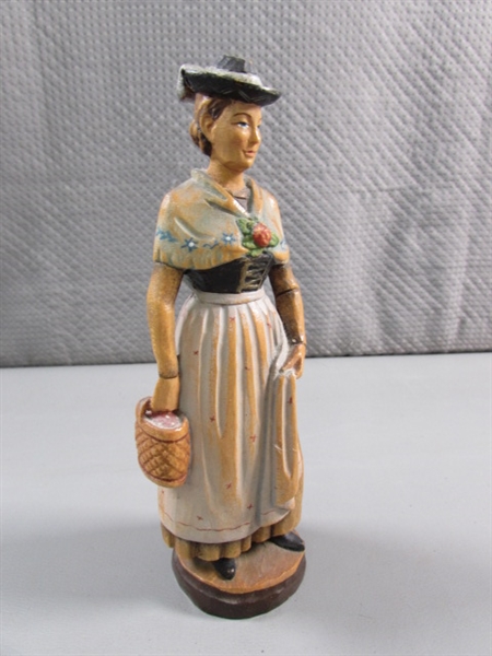 HAND CARVED WOMAN FIGURINE