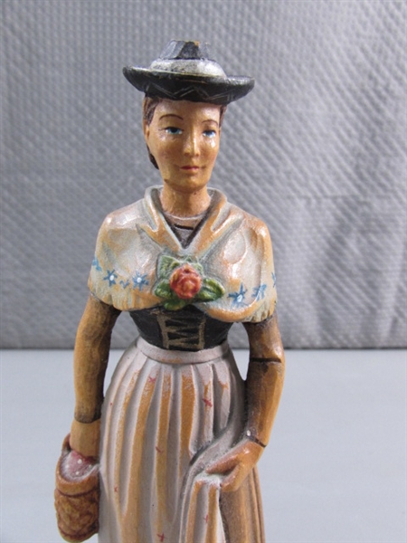 HAND CARVED WOMAN FIGURINE