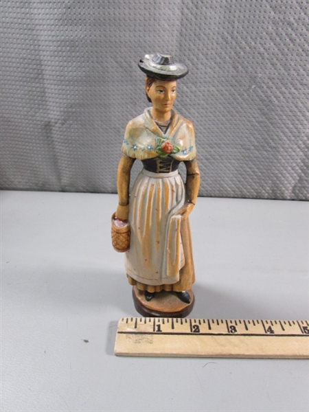 HAND CARVED WOMAN FIGURINE