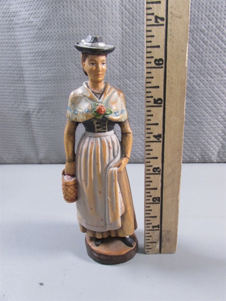 HAND CARVED WOMAN FIGURINE