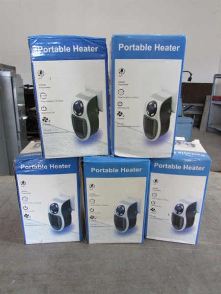 5 NEW PORTABLE HEATERS