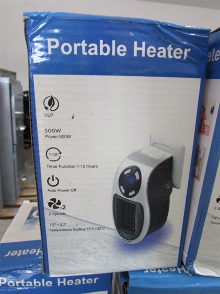 5 NEW PORTABLE HEATERS