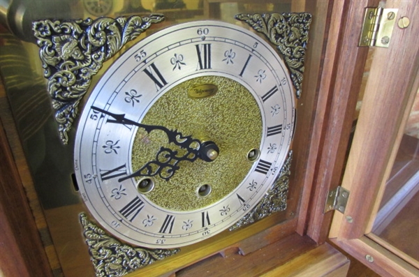 HAND CRAFTED BRACKET CLOCK - WESTMINSTER CHIME-QUARTZ MOVEMENT (10)