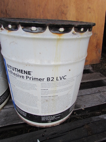 3 NEW 5-GALLON PAILS OF BITUTHENE ADHESIVE PRIMER