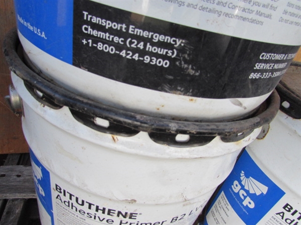 3 NEW 5-GALLON PAILS OF BITUTHENE ADHESIVE PRIMER