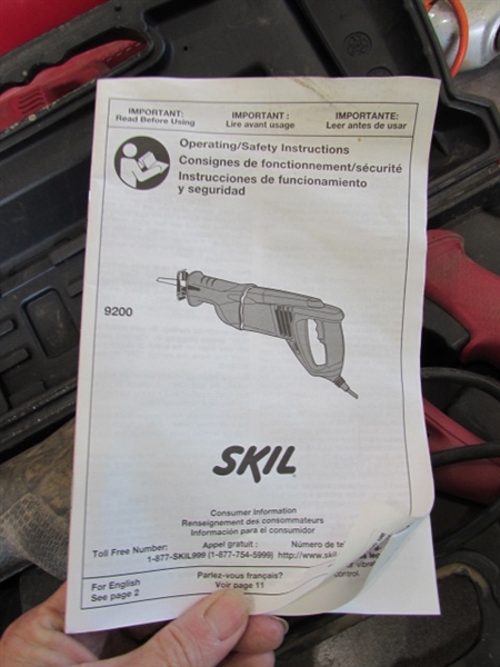 SKIL VARIABLE SPEED RECIPROCATING SAW