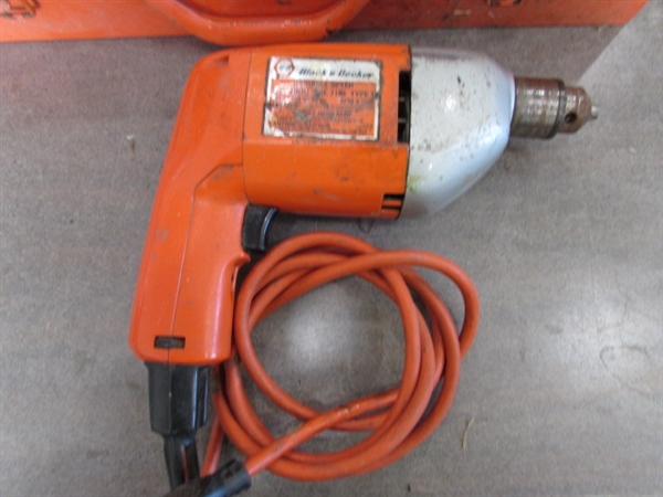 BLACK & DECKER CUT OFF SAW & 3/8 DRILL