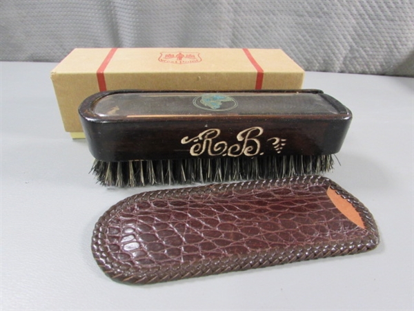 VINTAGE WEST POINT SHOE BRUSH W/ORIGINAL BOX