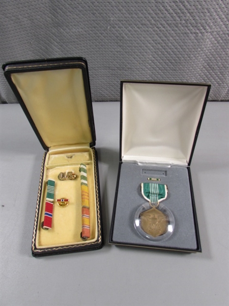 VINTAGE US MILITARY MERIT BADGE & PINS