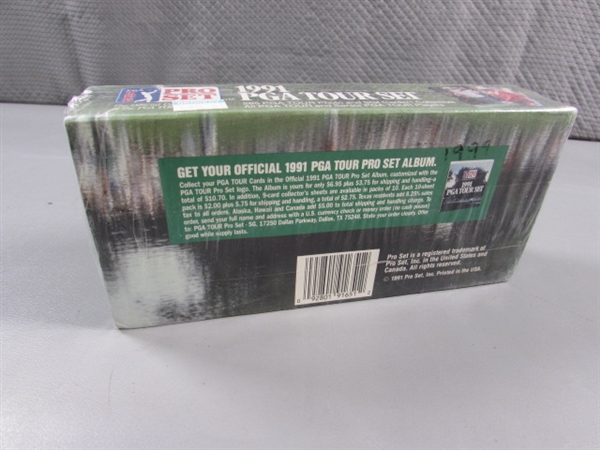 SEALED BOX 1991 PGA SET OF TRADING CARDS