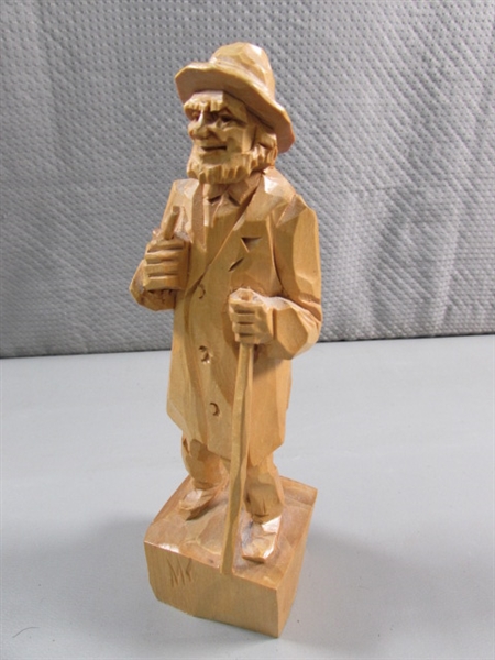 PIERRE LABELLE HAND CARVED WOODEN FIGURINE