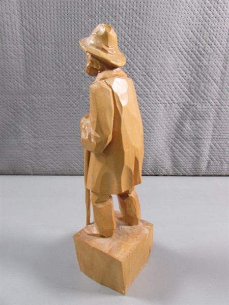 PIERRE LABELLE HAND CARVED WOODEN FIGURINE