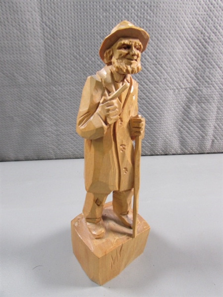 PIERRE LABELLE HAND CARVED WOODEN FIGURINE