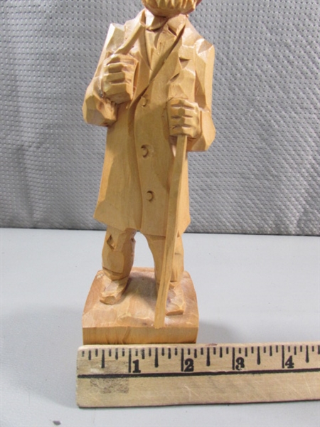 PIERRE LABELLE HAND CARVED WOODEN FIGURINE