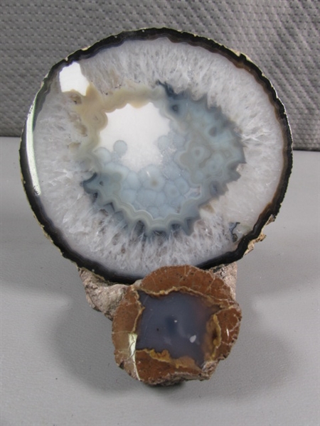 POLISHED GEODE HALF & SLAB