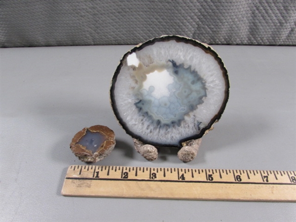 POLISHED GEODE HALF & SLAB