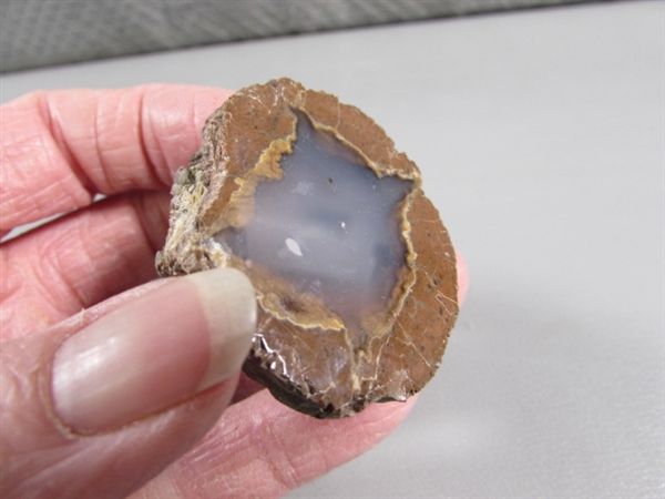 POLISHED GEODE HALF & SLAB