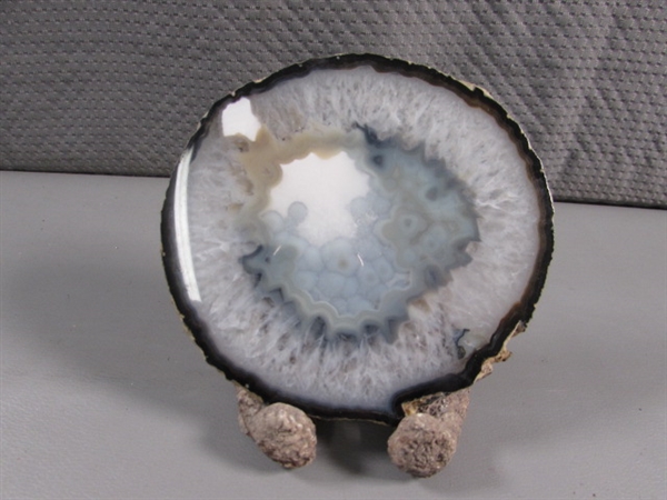 POLISHED GEODE HALF & SLAB