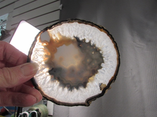 POLISHED GEODE HALF & SLAB