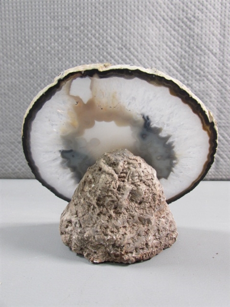 POLISHED GEODE HALF & SLAB