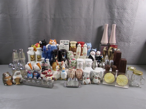 40+ SETS OF SALT & PEPPER SHAKERS