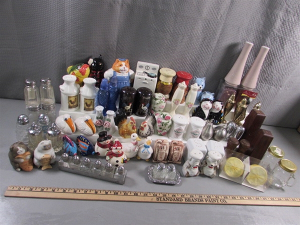 40+ SETS OF SALT & PEPPER SHAKERS