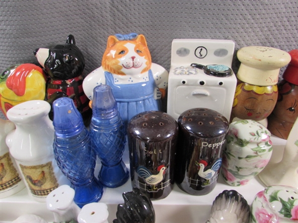 40+ SETS OF SALT & PEPPER SHAKERS