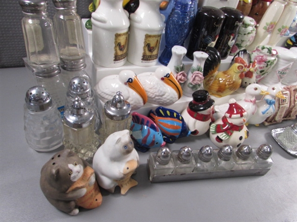 40+ SETS OF SALT & PEPPER SHAKERS