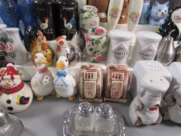 40+ SETS OF SALT & PEPPER SHAKERS