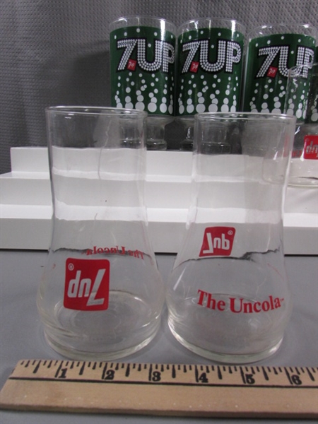 7-UP THE UNCOLA GLASSES