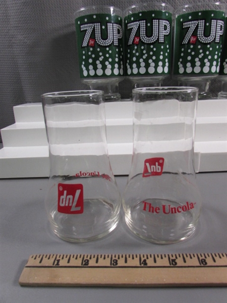 7-UP THE UNCOLA GLASSES