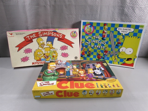 THE SIMPSONS BOARD GAMES