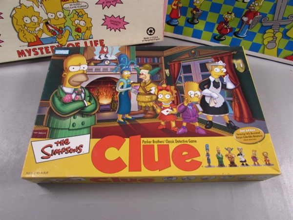 THE SIMPSONS BOARD GAMES