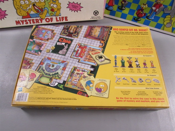 THE SIMPSONS BOARD GAMES