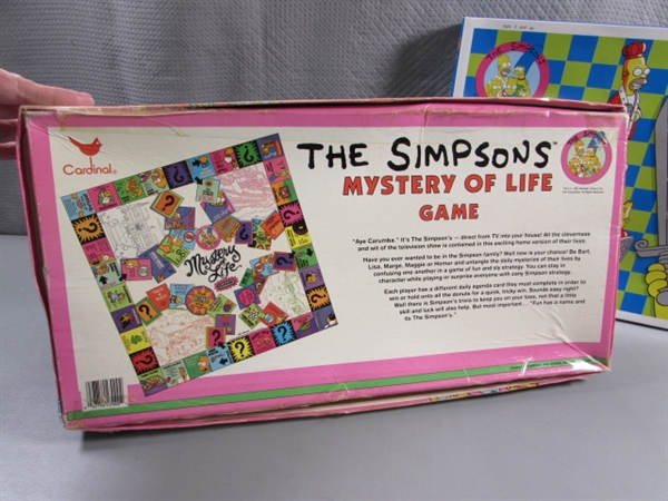 THE SIMPSONS BOARD GAMES