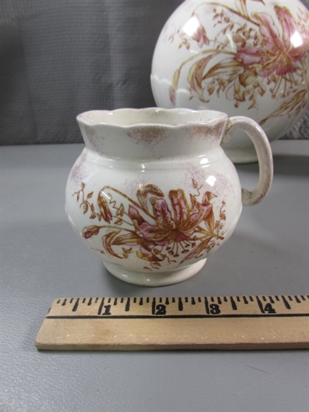 VINTAGE/ANTIQUE ADAMANTINE CHINA PIECES