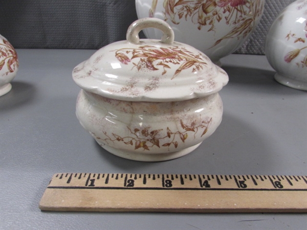 VINTAGE/ANTIQUE ADAMANTINE CHINA PIECES