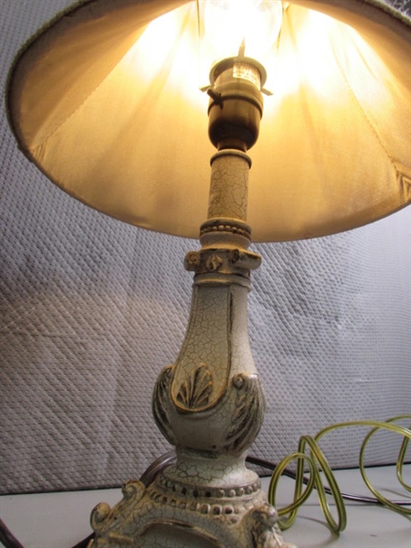 2 SMALL TABLE LAMPS