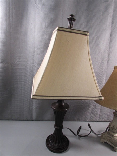 2 SMALL TABLE LAMPS