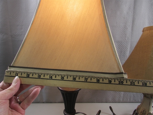 2 SMALL TABLE LAMPS