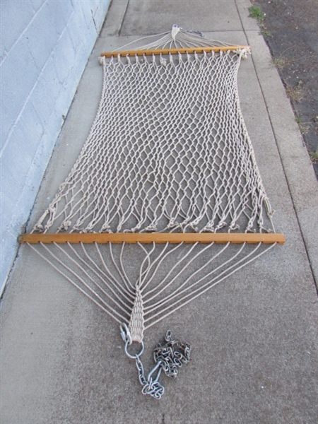 COTTON ROPE HAMMOCK