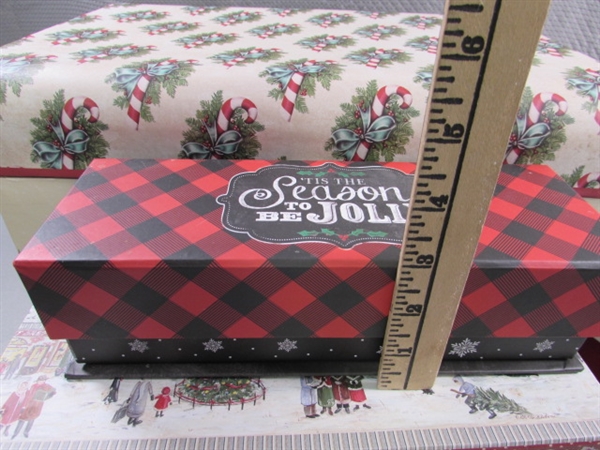 CHRISTMAS BOXES & RIBBON