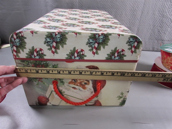 CHRISTMAS BOXES & RIBBON