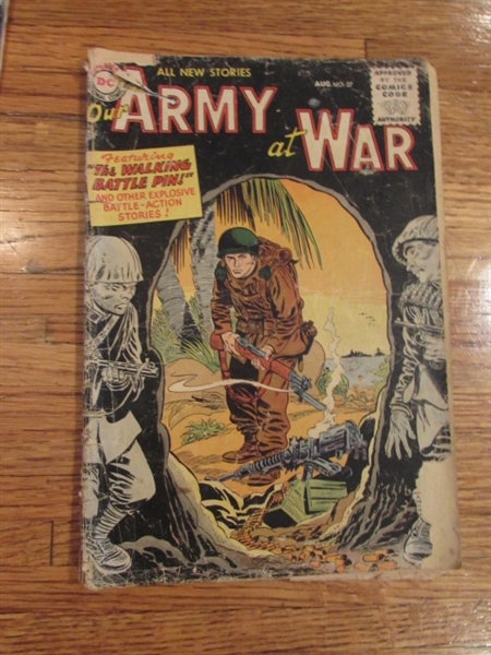 VINTAGE 1955-1978 DC WAR COMIC BOOKS